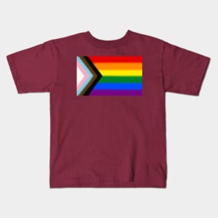 Progress Pride Flag Kids T-Shirt